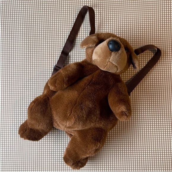 Vintage Dog Faux Fur‎ small backpack main image 8